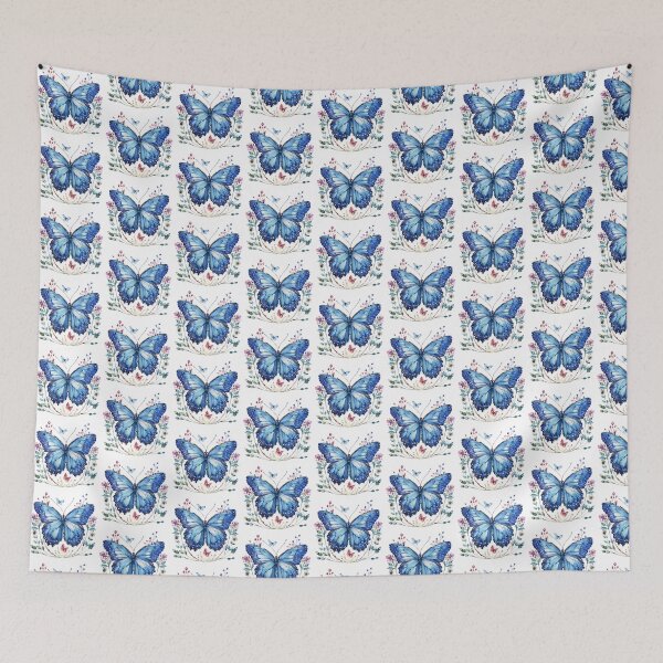 Item preview, Blue Butterfly | Elegant Nature Aesthetic Art designed and sold by Mandayartstudio.