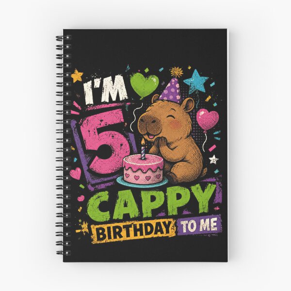 Item preview, I'm 5 Cappy Birthday To Me Capybara Fifth Birthday Child designed and sold by JonesFlora2025.