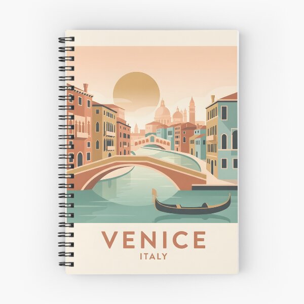 Item preview, Venice Italy Vintage Travel Poster - Minimalist Canal Art Print designed and sold by DuckOddity.