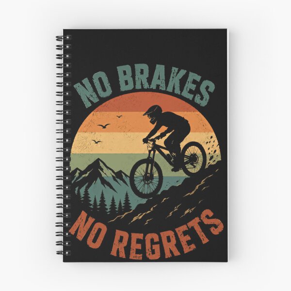 Item preview, No Brakes No Regrets Mountain Biking Cyclist Adventure designed and sold by JonesFlora2025.