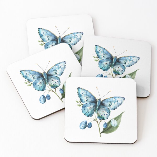 Item preview, Blue Butterfly | Elegant Nature Aesthetic Art designed and sold by Mandayartstudio.