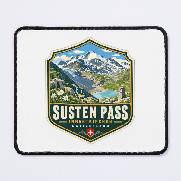 Item preview, Susten Pass Innertkirchen Switzerland Alpine Hiking Travel Souvenir designed and sold by Star3NowForMe.