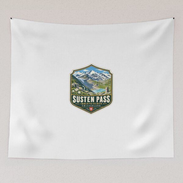 Item preview, Susten Pass Innertkirchen Switzerland Alpine Hiking Travel Souvenir designed and sold by Star3NowForMe.