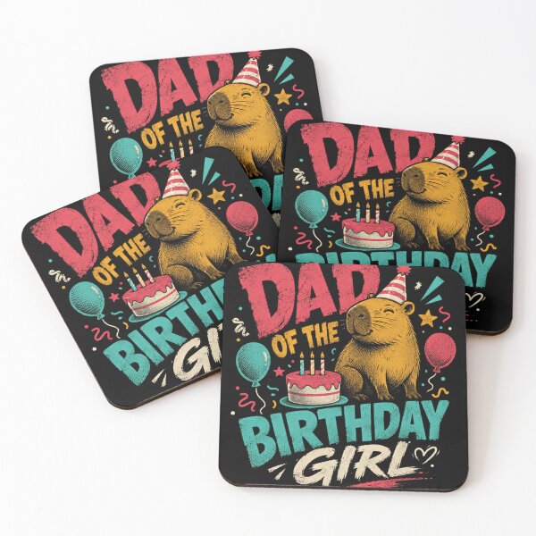 Item preview, Dad Of The Birthday Girl Capybara Father Daughter Celebration Gift designed and sold by JonesFlora2025.