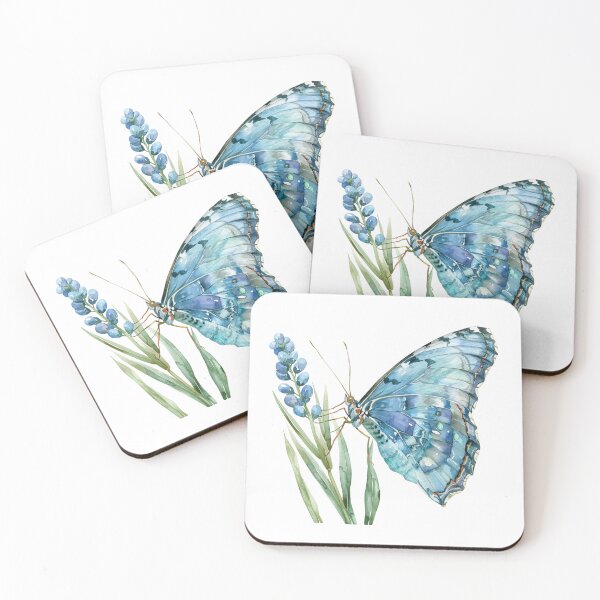 Item preview, Blue Butterfly | Elegant Nature Aesthetic Art designed and sold by Mandayartstudio.