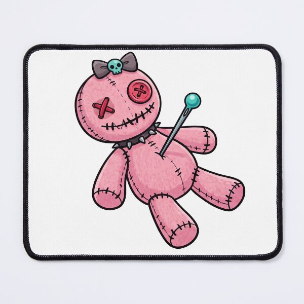 Item preview, Pastel Goth Voodoo Doll - Cute Creepy Stitched Plushie designed and sold by anuggra.