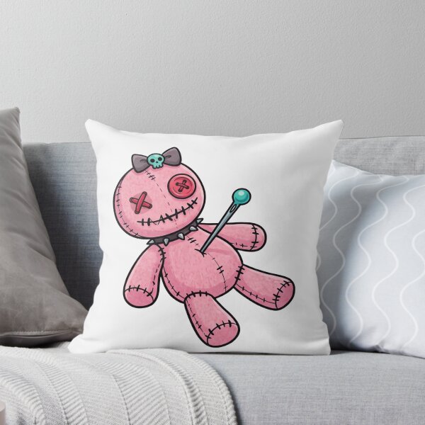 Item preview, Pastel Goth Voodoo Doll - Cute Creepy Stitched Plushie designed and sold by anuggra.