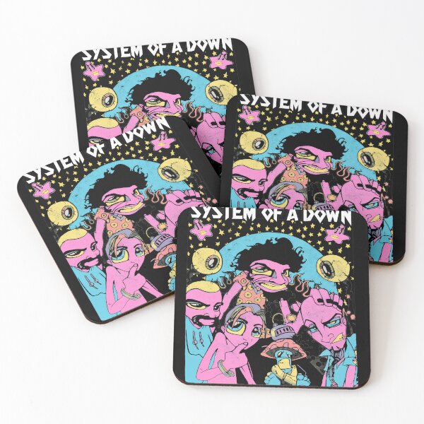 Item preview, System of a Down Psychedelic Cartoon Band Art Tribute designed and sold by TRINITYDRIGUEZ.