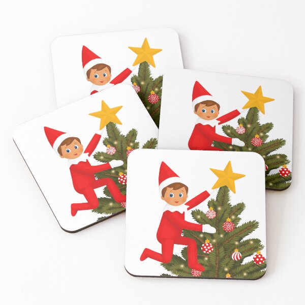 Item preview, Elf Decorating Christmas Tree designed and sold by The Home Of Pink Peach.