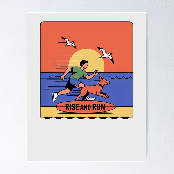 Item preview, Sunrise Beach Run designed and sold by JebliDesign.