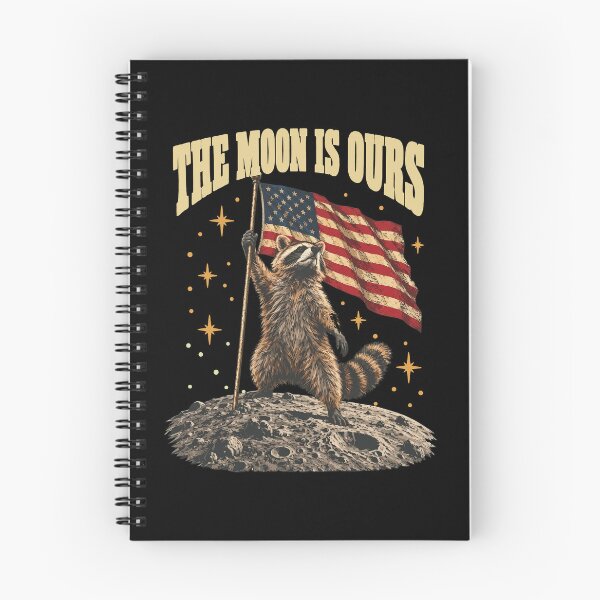 Item preview, the moon is ours Raccoon Meme designed and sold by Thudesign85.