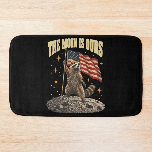 Item preview, the moon is ours Raccoon Meme designed and sold by Thudesign85.