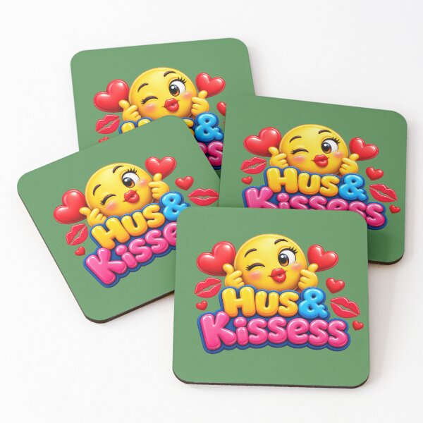 Item preview, Hus & Kissess 3D Emoji designed and sold by MR4me.
