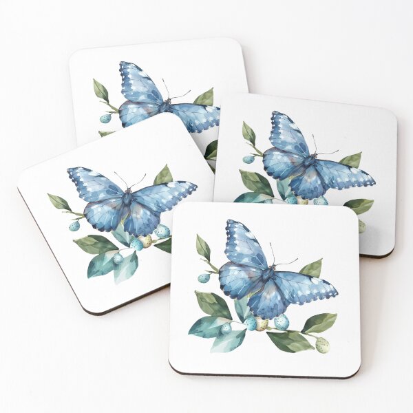 Item preview, Blue Butterfly | Elegant Nature Aesthetic Art designed and sold by Mandayartstudio.