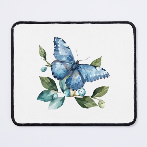 Item preview, Blue Butterfly | Elegant Nature Aesthetic Art designed and sold by Mandayartstudio.