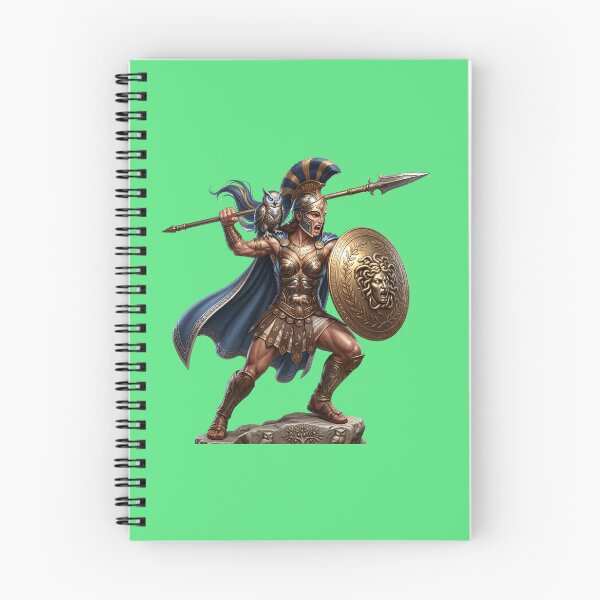 Item preview, Goddess Athena with Medusa Shield Art designed and sold by Utopian-Magic.