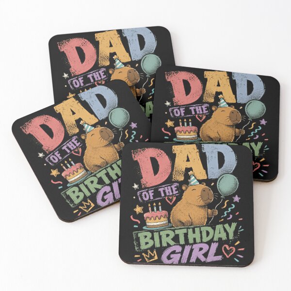 Item preview, Dad Of The Birthday Girl Capybara Father Daughter Birthday designed and sold by RetroMini2026.