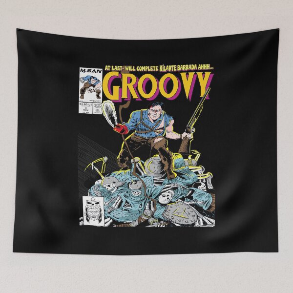 Item preview, Retro Comic Style Necro-Warrior Victory Image designed and sold by TRINITYDRIGUEZ.