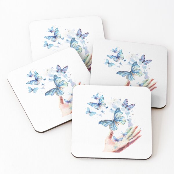 Item preview, Blue Butterfly | Elegant Nature Aesthetic Art designed and sold by Mandayartstudio.