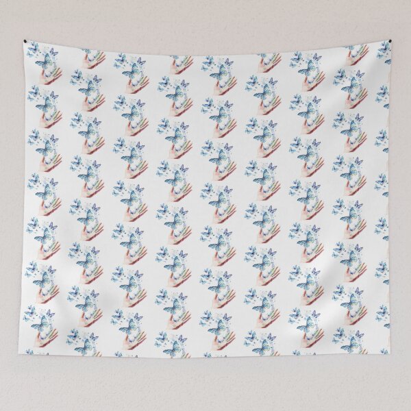 Item preview, Blue Butterfly | Elegant Nature Aesthetic Art designed and sold by Mandayartstudio.
