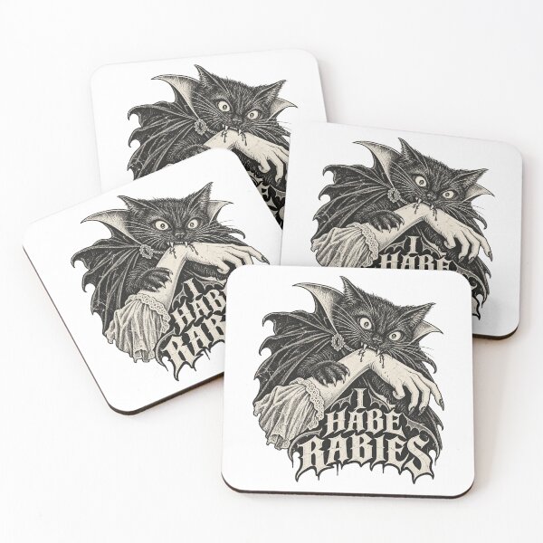 Item preview, I Have Rabies Vampire Cat Funny Horror Halloween Design designed and sold by JapanAnimeSH1.
