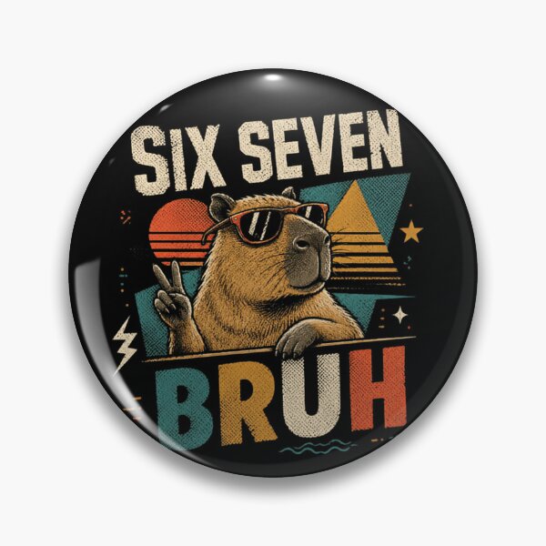 Item preview, Six Seven Bruh Capybara Meme Funny Animal Lover designed and sold by JonesFlora2025.