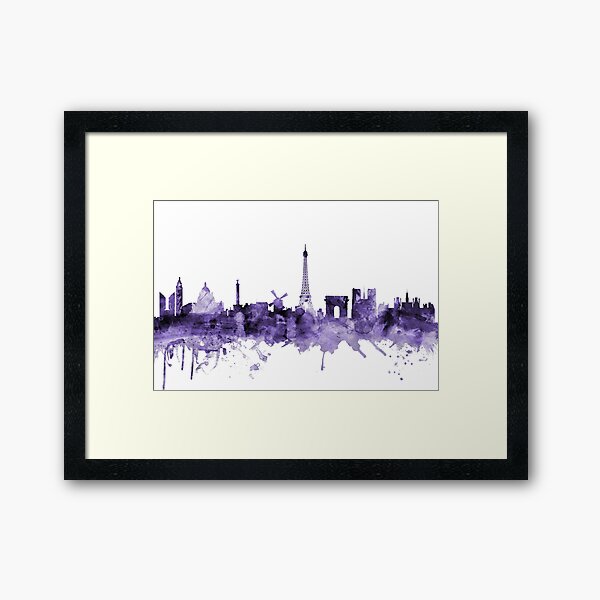 Item preview, Paris France Skyline designed and sold by ArtPrints.