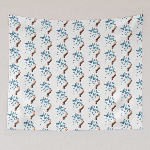 Item preview, Blue Butterfly | Elegant Nature Aesthetic Art designed and sold by Mandayartstudio.