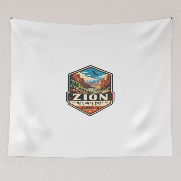 Item preview, Zion National Park Scenic Wilderness Explore The Wild Nature Lover Hiker Camper Traveler designed and sold by Simsimah26Parks.