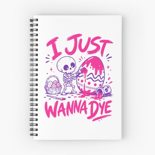 Item preview, Skeleton I Just Wanna Dye Easter Egg Pun designed and sold by markymaarty.