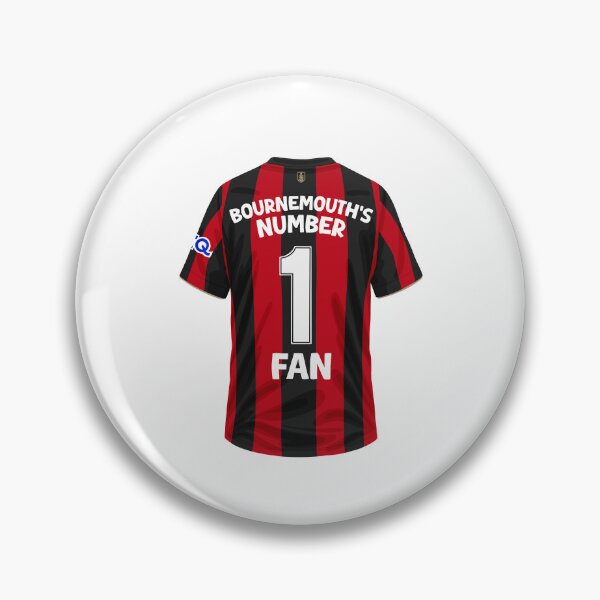 Item preview, Bournemouth Number 1 Fan Football Sticker designed and sold by The Home Of Pink Peach.