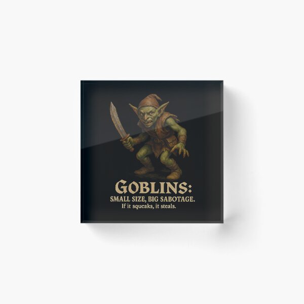 Item preview, Goblins - small size, Big sabotage. If it squeaks, it steals.  designed and sold by abby-thorns.