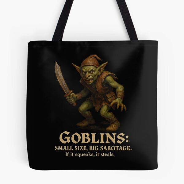 Item preview, Goblins - small size, Big sabotage. If it squeaks, it steals.  designed and sold by abby-thorns.