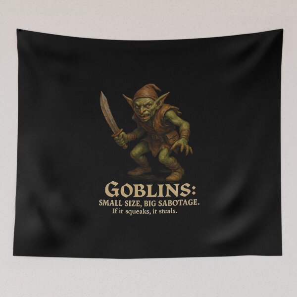 Item preview, Goblins - small size, Big sabotage. If it squeaks, it steals.  designed and sold by abby-thorns.