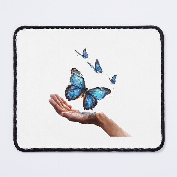 Item preview, Blue Butterfly | Elegant Nature Aesthetic Art designed and sold by Mandayartstudio.