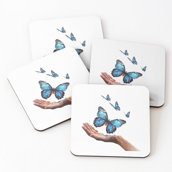 Item preview, Blue Butterfly | Elegant Nature Aesthetic Art designed and sold by Mandayartstudio.