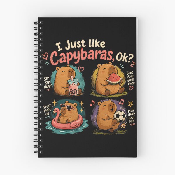 Item preview, I Just Like Capybaras, Ok? Capybara Lover Animal Owner Wildlife Fan designed and sold by RetroMini2026.