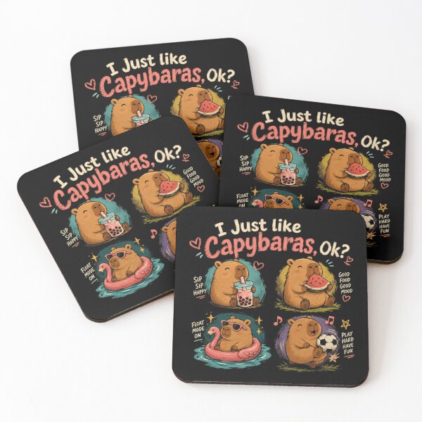 Item preview, I Just Like Capybaras, Ok? Capybara Lover Animal Owner Wildlife Fan designed and sold by RetroMini2026.