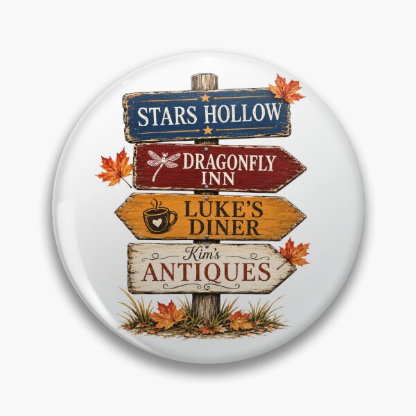 Item preview, Stars Hollow Fall Luke's Diner Dragonfly Inn Kim's Antiques Cozy Autumn  designed and sold by OMITTEROMINOUS.