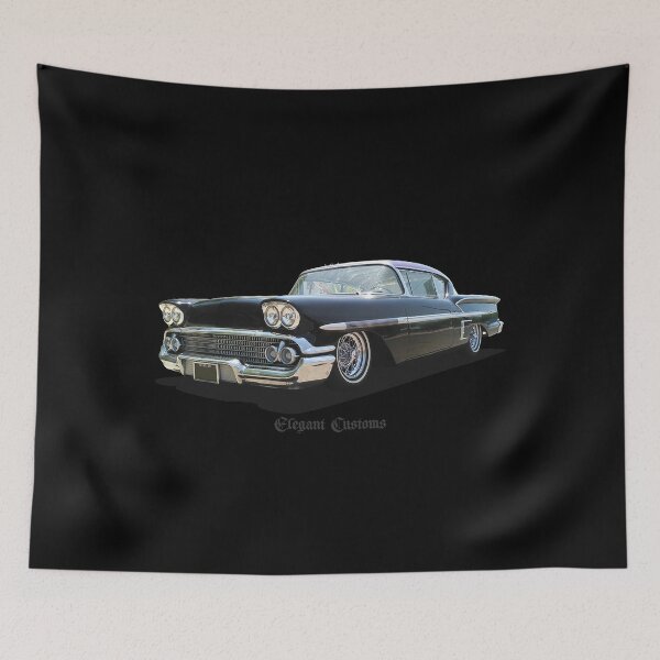 Item preview, 1958 Impala Black Star no text, Kustom, Hot Rod, Muscle Car designed and sold by Elegant Customs.