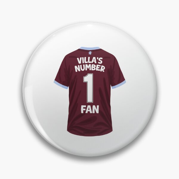 Item preview, Aston Villa Number 1 Fan Football Sticker designed and sold by The Home Of Pink Peach.