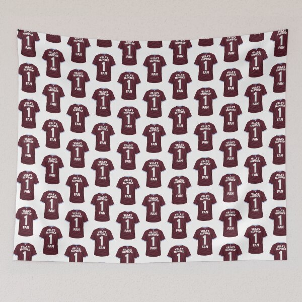 Item preview, Aston Villa Number 1 Fan Football Sticker designed and sold by The Home Of Pink Peach.