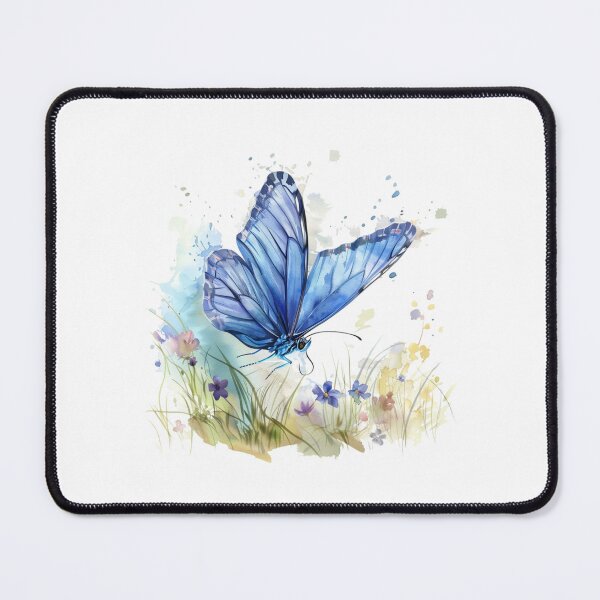 Item preview, Blue Butterfly | Elegant Nature Aesthetic Art designed and sold by Mandayartstudio.