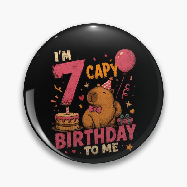 Item preview, I'm 7 Capy Birthday To Me Capybara 7th Birthday Kids Seven Years Old designed and sold by RetroMini2026.