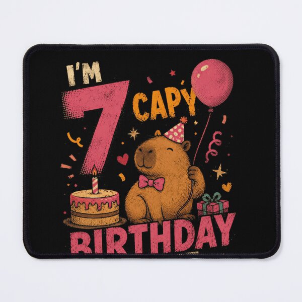 Item preview, I'm 7 Capy Birthday To Me Capybara 7th Birthday Kids Seven Years Old designed and sold by RetroMini2026.