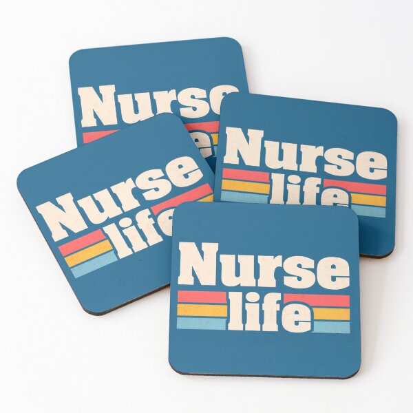 Item preview, Nurse Life Retro Graphic Design With Vintage Stripes — Healthcare Pride Tee Artwork designed and sold by KanDa-Shop.