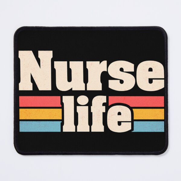 Item preview, Nurse Life Retro Graphic Design With Vintage Stripes — Healthcare Pride Tee Artwork designed and sold by KanDa-Shop.
