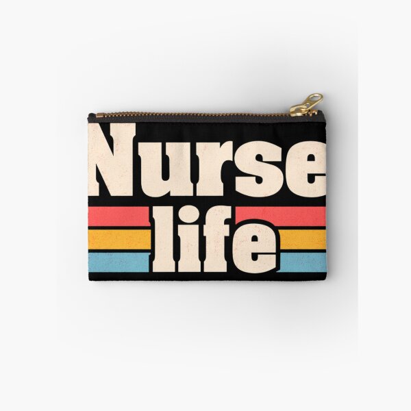 Item preview, Nurse Life Retro Graphic Design With Vintage Stripes — Healthcare Pride Tee Artwork designed and sold by KanDa-Shop.