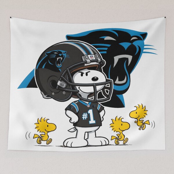 Item preview, Snoopy And Woodstock Carolina Panthers Football Fan Game Day designed and sold by DamianRoy88.