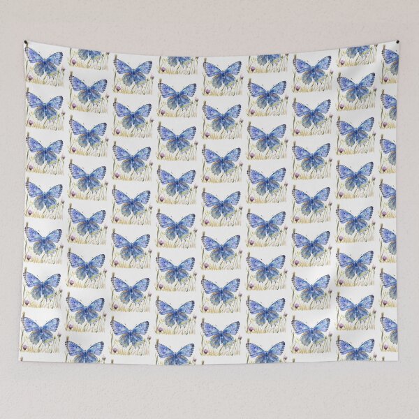 Item preview, Blue Butterfly | Elegant Nature Aesthetic Art designed and sold by Mandayartstudio.